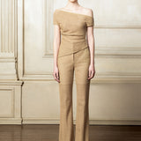 Caryln Off The Shoulder Brown Top