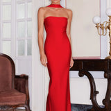Rosee Sleeveless Bandage Maxi Dress