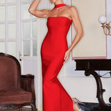 Rosee Sleeveless Bandage Maxi Dress