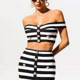 Martha Off-The-Shoulder Bandage 2 Piece Set