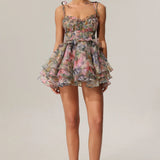 Hester Sleeveless Flounce Mini Dress