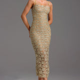 Leila Sleeveless Slit Midi Dress