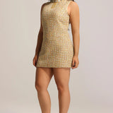 Jillian Diamond Tweed Mini Dress