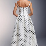Zada Polka Dot Maxi Dress
