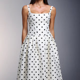 Zada Polka Dot Maxi Dress