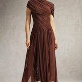 Hayden Braided Tulle Maxi Dress