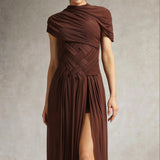 Hayden Braided Tulle Maxi Dress