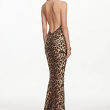 Myka Leopard Print Maxi Dress