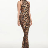 Myka Leopard Print Maxi Dress