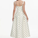 Zada Polka Dot Maxi Dress