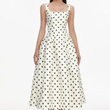Zada Polka Dot Maxi Dress