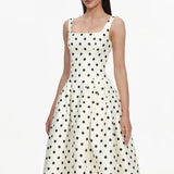 Zada Polka Dot Maxi Dress