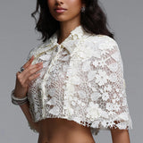 Sarah Chic Short Sleeve Lace Two Piece Set