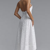 Nuvola Halter Midi Dress