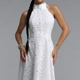 Nuvola Halter Midi Dress