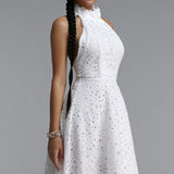 Nuvola Halter Midi Dress