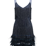 Kamo Sequin Fringes Mini Dress