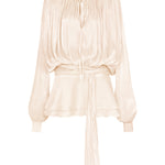 Dekia Long Sleeve Hollow Out Flounce Mini Dress