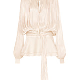 Dekia Long Sleeve Hollow Out Flounce Mini Dress