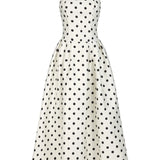 Zada Polka Dot Maxi Dress