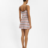 Bias Mini Dress - Vintage Stripes