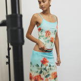 Mesh Midi Skirt