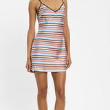 Bias Mini Dress - Vintage Stripes