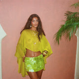 Marina Verde Seashell Green Skirt